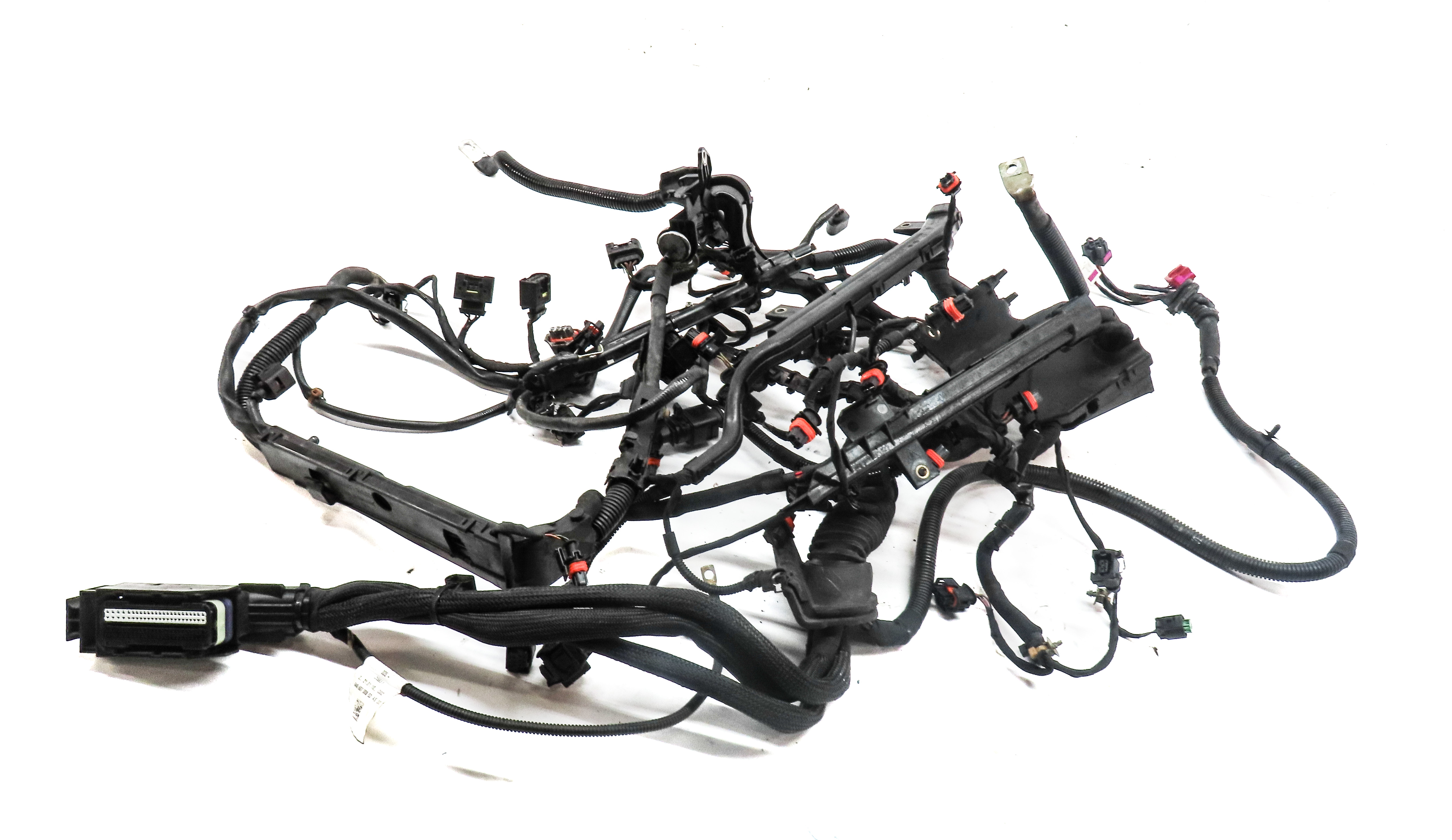 2011 PORSCHE CAYENNE (958) 4.8L (M48.52) TURBO ENGINE WIRE WIRING HARNESS — exact item pictured